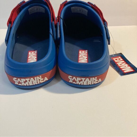 Mens Ground Up Marvel Captain America Avengers Clogs Brand New w/ Tags Size 12 - Picture 4 of 8